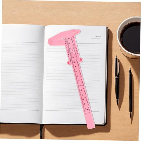 4pcs Plastic Caliper- 150mm 6 Inch Precision Measuring Tool for Woodworking and Crafts Easy-to-Read Scale Pink in Saudi Arabia