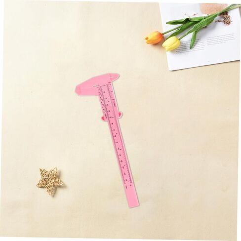 4pcs Plastic Caliper- 150mm 6 Inch Precision Measuring Tool for Woodworking and Crafts Easy-to-Read Scale Pink in Saudi Arabia
