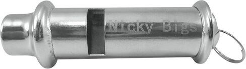 Nicky Bigs Novelties Deluxe Metal Train Condistor مع Lanyard - Silver Fild for Train Awords و Theatre و Play و Play - Loud & Clear Sound للمهندسين والموصلات والأحداث تحت عنوان in Saudi Arabia