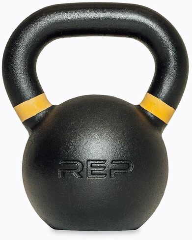 REP Fitness Single Kettlebells 5lb to 50lb Range, Cast Iron, Strength Training, Adjustable Weight, Power Workout Equipment, Home Gym, Free Weights, Dumbbell Alternative, Exercise, Men, Women in Kuwait