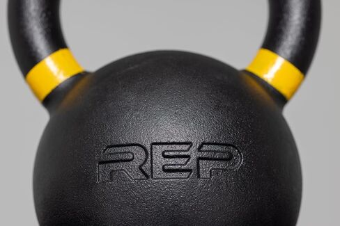 REP Fitness Single Kettlebells 5lb to 50lb Range, Cast Iron, Strength Training, Adjustable Weight, Power Workout Equipment, Home Gym, Free Weights, Dumbbell Alternative, Exercise, Men, Women in Kuwait