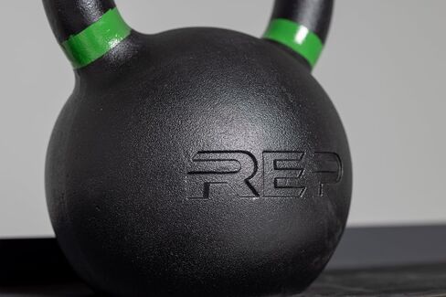 REP Fitness Single Kettlebells 5lb to 50lb Range, Cast Iron, Strength Training, Adjustable Weight, Power Workout Equipment, Home Gym, Free Weights, Dumbbell Alternative, Exercise, Men, Women in Kuwait