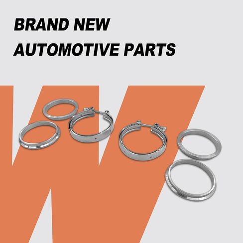 4pcs 2 "V Band Band Clamp Kit مع شفة أنثى من الذكور للتوربو ، العادم ، و SownPipes ، متوافقة مع شفة عادم السيارات V V-Band 2 بوصة in Kuwait