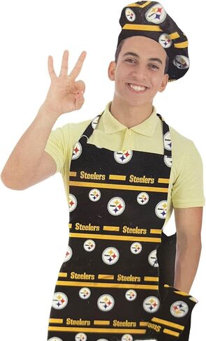 NORTHWEST The Company Official NFL 3-Piece Apron, Oven Mitt and Chef Hat Set, One Size, Team Colors, Levels in Kuwait