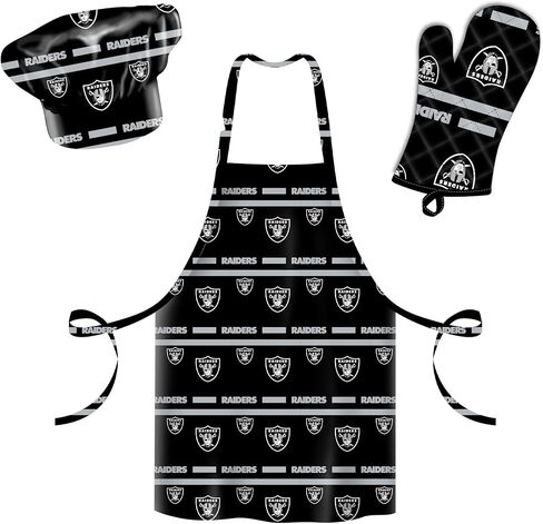 NORTHWEST The Company Official NFL 3-Piece Apron, Oven Mitt and Chef Hat Set, One Size, Team Colors, Levels in Kuwait