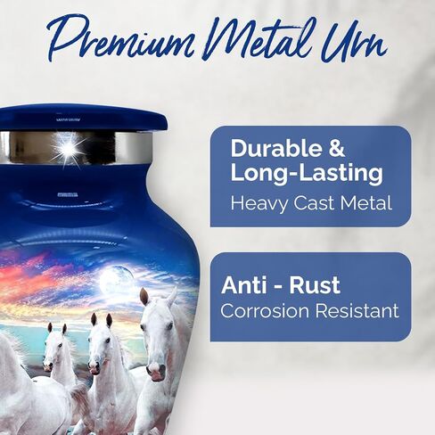Keepsake urns for Human Ashes Adult Female - Small Urns for Ashes for Women & Men - Handcrafted Mini Memorial Urns - Honor Your Loved One with Funeral Cremation Urn (Black, Small) in Kuwait