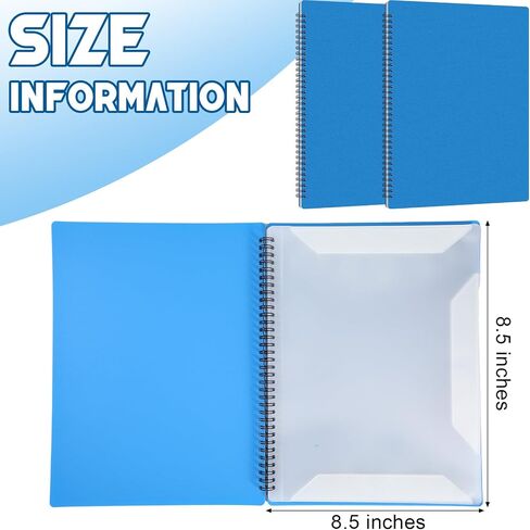 Marspark Sheet Music Folder, 20 Sleeves Display 40 Pages Spiral Binder Organizer for Music Stand, Fits A4 Letter Size 8.5 x 11 Inch Spiral Notebook Binder Organizer(Black) in Kuwait