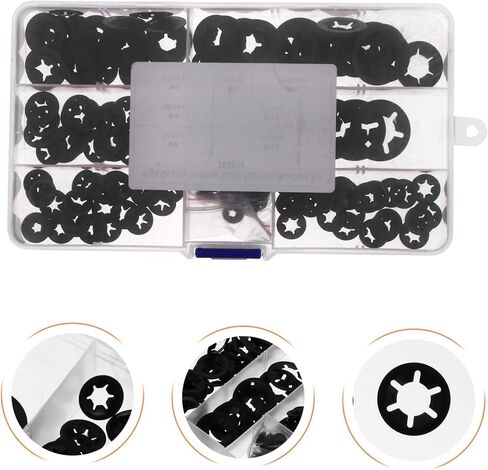 حلقات مقطع الاحتفاظ على شكل بلوم بلوم 260pcs مقاطع الفولاذ المنغنيز لتأمين السحابات تطبيقات متوافقة in Saudi Arabia
