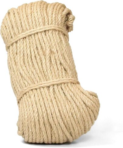 Jute Twine String -33Feet 20mm Friendly Heavy-Duty Rope for Crafts,Construction & Packaging | Natural Fiber Cord for Garden Tying,Bundling & DIY Decor in Kuwait