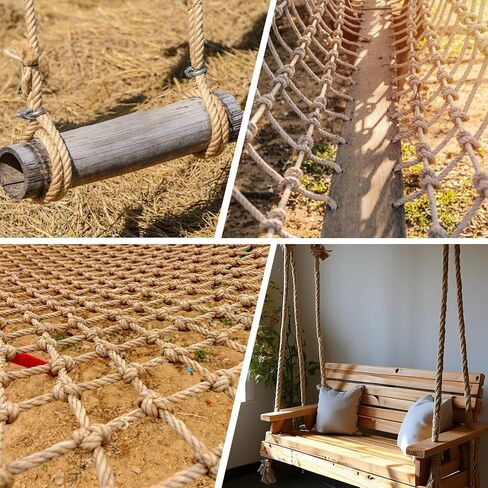 Jute Twine String -33Feet 20mm Friendly Heavy-Duty Rope for Crafts,Construction & Packaging | Natural Fiber Cord for Garden Tying,Bundling & DIY Decor in Kuwait