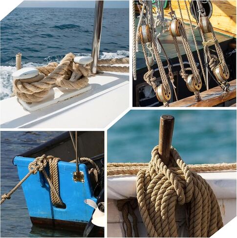 Jute Twine String -33Feet 20mm Friendly Heavy-Duty Rope for Crafts,Construction & Packaging | Natural Fiber Cord for Garden Tying,Bundling & DIY Decor in Kuwait