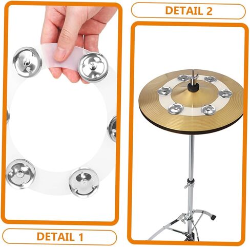 Cymbals Mountable -hat tambourine مع Jingles لبناء مجموعة الأسطوان in Kuwait