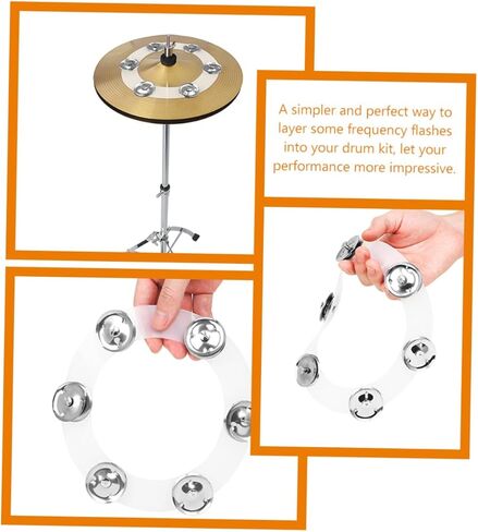 Cymbals Mountable -hat tambourine مع Jingles لبناء مجموعة الأسطوان in Kuwait