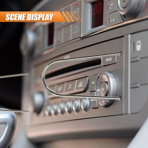 6PCS Car Radio Removal Pry Tool Kit, Auto V-Shaped Stereo Release Tool, Car Radio Removal Tool Stainless Steel for Disassembly of Most Car CD Audio Frequency Converter (V-Shape) in Kuwait