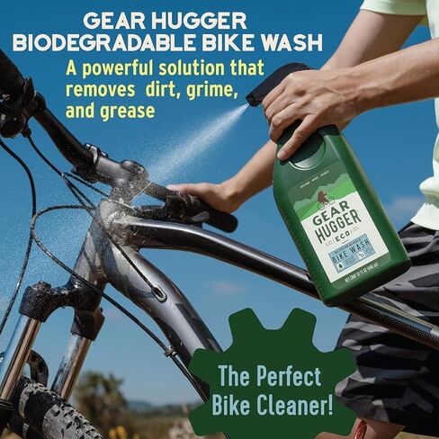 Bike Wash Spray (32 oz, Pack of 1) – Eco-Friendly Cleaner Spray, Wash Soap with Natural Saponins & Eucalyptus – Safe for All Bikes, Anti Corrosion Spray in Kuwait