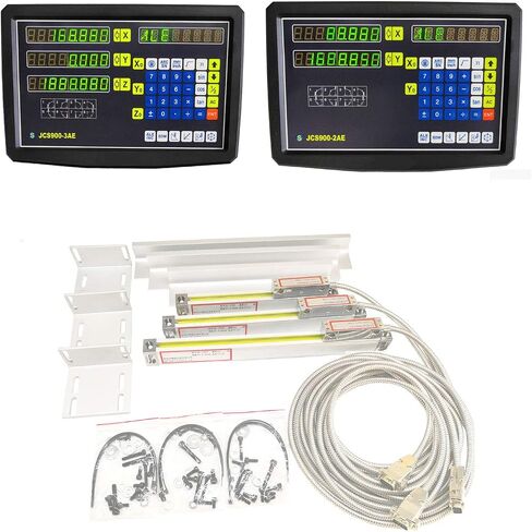 2/3 Axis Digital Readout and TTL Precision Linear Glass Scale DRO Encoder for Milling Lathe. Note:Display&Scales Sold Separately,Pls Select The Size Options! (2 Axis Digital Readout Display ONLY) in Saudi Arabia