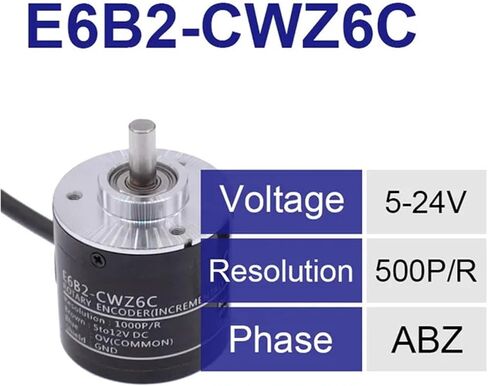 E6B2CWZ6C تشفير الدوراري E6B2-CWZ6C 100 200 360 500 600 800 1000 2000 P/R 5-24V DC NPN Switch (1000P R) in Kuwait