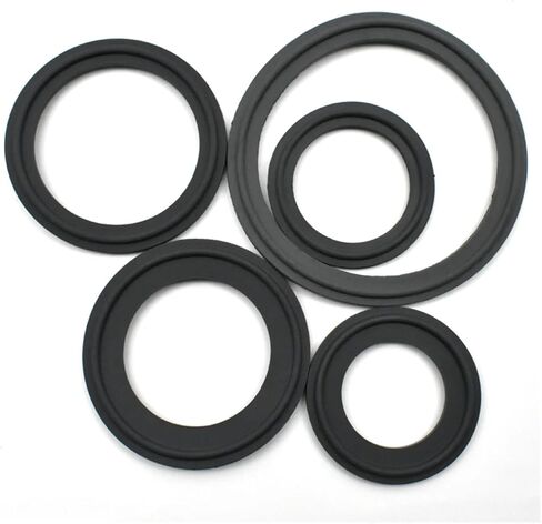Hardware Fittings 5 Pcs 10 Pcs FKM Ring Gasket OD25.2mmOD50.5mmOD64mm Three-Clip Sanitary Food Grade Seal Gasket Mechanical Seal(5 pcs,76mm-91mm) in Saudi Arabia