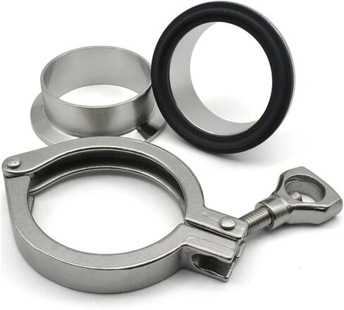 Hardware Fittings 5 Pcs 10 Pcs FKM Ring Gasket OD25.2mmOD50.5mmOD64mm Three-Clip Sanitary Food Grade Seal Gasket Mechanical Seal(5 pcs,76mm-91mm) in Saudi Arabia