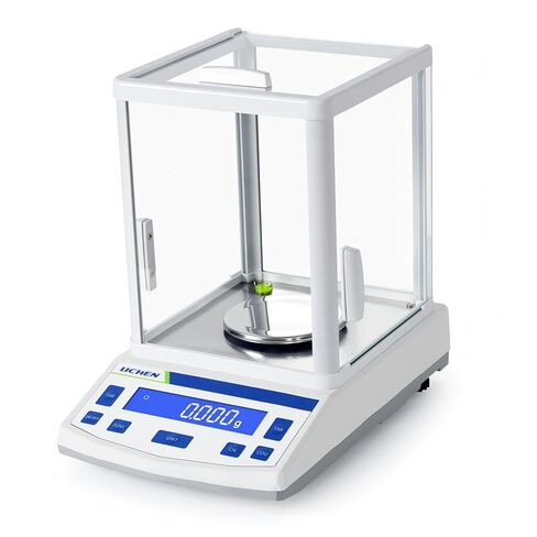 Lichen Lab Scale 100gram × 0.001g توازن تحليلي عالي الدقة مع توازن المجوهرات الرقمية للزجاج الأمامي (100 جم ، 1 ملغ) in Kuwait