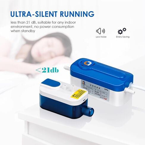 مضخة مكثف تلقائية ميني تقسيم ميني ، AC110 إلى 240V 40L/H 200mL مضخة إزالة المكثفات الصامتة HVAC ، مقابل 15 كيلو واط 1 إلى مكيف الهواء ، الفرن ، مزيل الرطوبة in Saudi Arabia