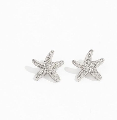 14K Gold Plated Starfish Earrings for Women Trendy, Boho Summer Beach Starfish Earring Gold Statement Hypoallergenic Studs Vacation Outfits Accessories Jewelry in Kuwait