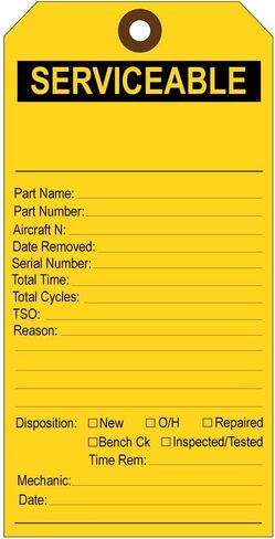 Tags 4 Less FAA Inspection Tags – Federal Aviation Administration Equipment Preventative Maintenance Labels for Quality Control, For Easy Record-Keeping & Documentation (Green Repairable, Pack of 100) in Saudi Arabia