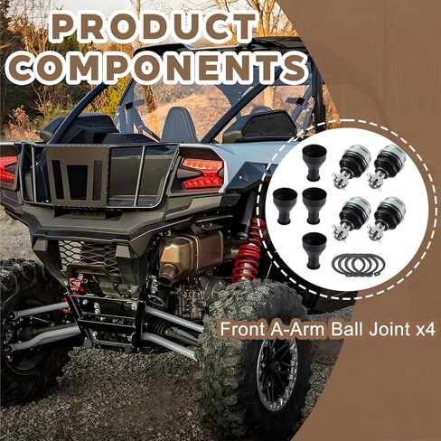 4pcs مفصل الكرة الثقيلة A-arm لـ Kawasaki Teryx Krx 1000 4 Krf1000 Krt1000 2020-2024 59266-0738 in Saudi Arabia