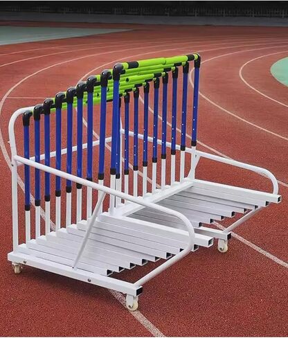 عربة حامل العقبة ، عربة عقبة متحركة للتدريب على الرشاقة ، عربة إطار حديدية شاقة للتخزين المنظم in Kuwait