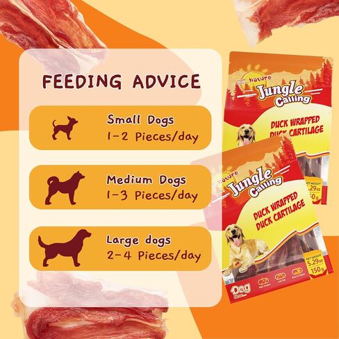 Jungle Calling Dog Treats, Chicken Jerky Dog Treats, Rawhide Free Chicken Wrapped Bones Training Chews, Made with Real Chicken and Duck Cartilage Chewy Snacks in Saudi Arabia