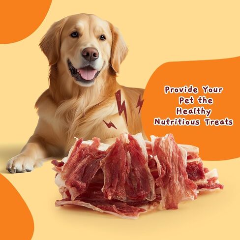 Jungle Calling Dog Treats, Chicken Jerky Dog Treats, Rawhide Free Chicken Wrapped Bones Training Chews, Made with Real Chicken and Duck Cartilage Chewy Snacks in Saudi Arabia