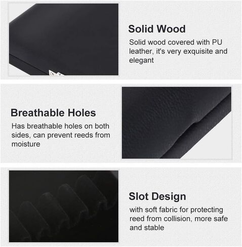 Wood + Pu Leather Cover Cover Case Box for 10/12 / 20pcs oods (حزمة 10) in Kuwait