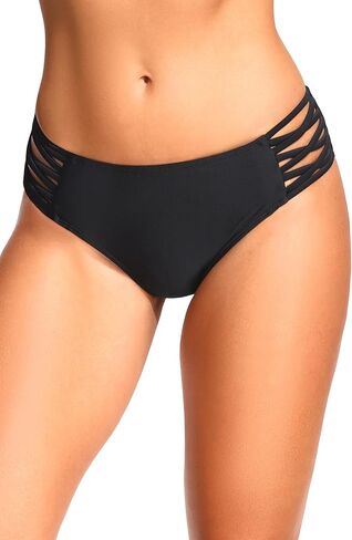 قيعان Zmart Strappy Bikini - التغطية الكاملة للنساء بدلة السباحة في منتصف الخصر in Saudi Arabia