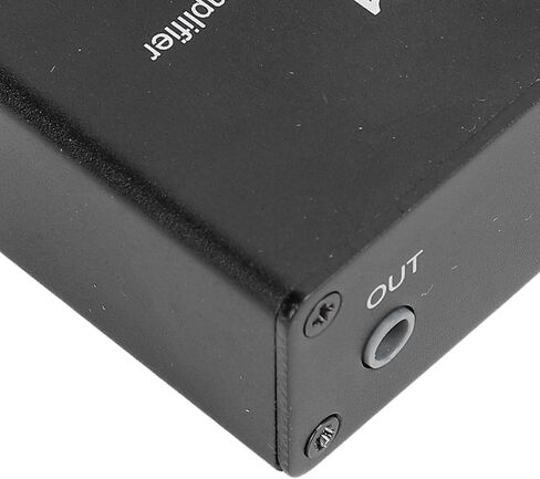 Condenser Microphone Headphone Amp, Adjustable Gain, 3.5mm Input, with Built in Bias for Electret Mic, DC5 12V Power Supply in Saudi Arabia