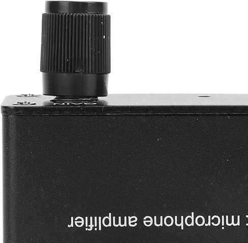 Condenser Microphone Headphone Amp, Adjustable Gain, 3.5mm Input, with Built in Bias for Electret Mic, DC5 12V Power Supply in Saudi Arabia