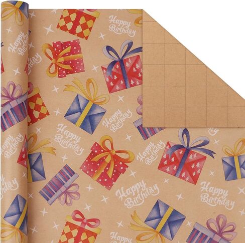 WRAP STORM Premium Pink Girly Gift Wrapping Paper Set of 5 Mini Rolls (17" x 120") - Cute & Girly Wrap for Women, Girls, and Wife, Perfect for Princess Party and Happy Birthday in Saudi Arabia