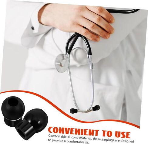 Amosfun 1Pair Stethoscope Ear Tips Replacement for Accurate Listening Comfortable Fit and Noise Reduction Stethoscope Accessories in Saudi Arabia