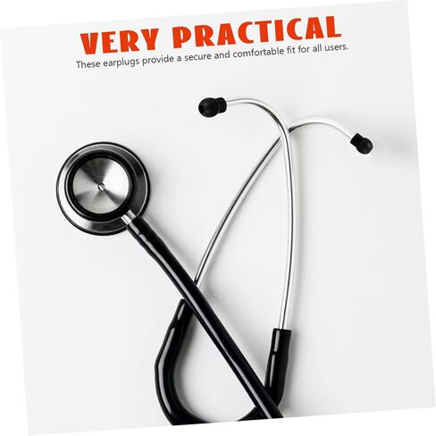 Amosfun 1Pair Stethoscope Ear Tips Replacement for Accurate Listening Comfortable Fit and Noise Reduction Stethoscope Accessories in Saudi Arabia