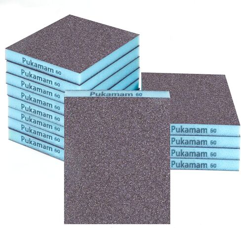 12 Pack Sanding Sponge, Washable and Reusable Sanding Blocks 60/80/120/220/320/400 Grit Wet Dry Sand Paper Assortment Pack for Wood Drywall Metal Furniture in Kuwait