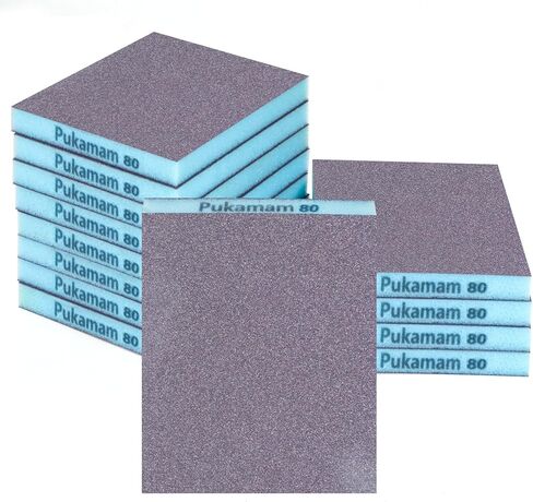 12 Pack Sanding Sponge, Washable and Reusable Sanding Blocks 60/80/120/220/320/400 Grit Wet Dry Sand Paper Assortment Pack for Wood Drywall Metal Furniture in Kuwait