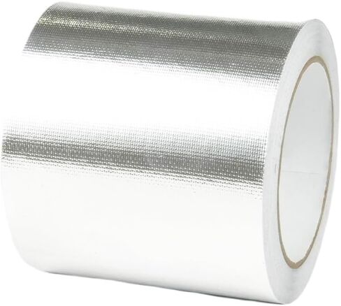 2in x 66ft Aluminum Fiberglass Tape High Temperature Resistant Strong Adhesive Heat Resistant Tape Suitable for Piping/HVAC/Automotive/Heat and Sound Insulation Repair in Saudi Arabia
