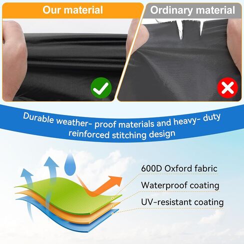Jet Ski Cover for Yamaha VX/VX Deluxe 2015-2020,Heavy Duty 600D Oxford Waterproof Waverunner Cover,UV Protection Trailerable Jet Ski Cover in Saudi Arabia