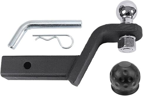 4 Inch Drop Tow Bar W/50mm 2inch Ball Cover Mount Tongue Hitch Trailer Car RV Boat Parts Accessories(with 2 Inch Ball) in Saudi Arabia