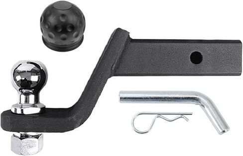 4 Inch Drop Tow Bar W/50mm 2inch Ball Cover Mount Tongue Hitch Trailer Car RV Boat Parts Accessories(with 2 Inch Ball) in Saudi Arabia