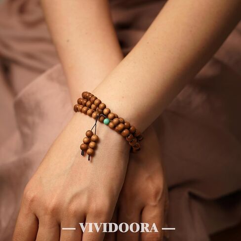 Handmade Bracelets for Men & Women, Wooden Mens Beaded Bracelets Couples Bracelets Birthday Gift for Men Women Comfortable for Daily Wear in Saudi Arabia