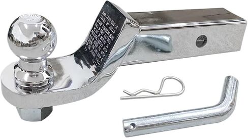 كروم كروم 2 بوصة شباب لسان الكرة مع كرة السحب و pins hitch parts camper camper مكونات القافلة (مع كرة 50 ملم) in Saudi Arabia