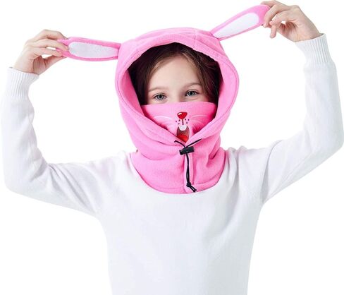 Kids Balaclava Ski Mask, Boys/Girls Washable Fleeces Winter Hat with Face Cover for Windproof,Panda,Small in Saudi Arabia