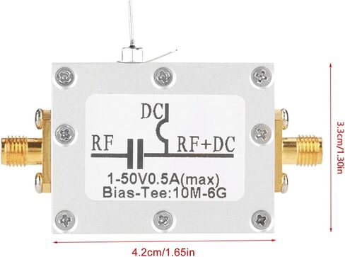 2pcs تحيز النطاق العريض Tee 10MHZ-6GHz ، محث على مضخم النطاق العريض ، الاتصالات ، تطبيقات الاختبار ، عزل DC ، AC in Saudi Arabia
