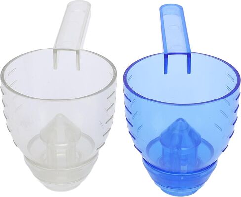 2 Pack 25g Capacity Clear Measuring Scoop with Funnel and Scale, Spill Proof and Convenient Transparent Measuring Cup in Saudi Arabia