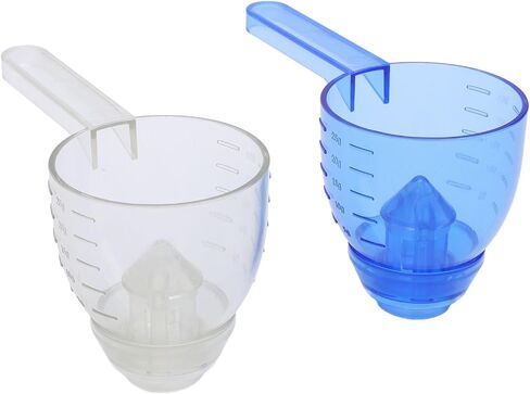 2 Pack 25g Capacity Clear Measuring Scoop with Funnel and Scale, Spill Proof and Convenient Transparent Measuring Cup in Saudi Arabia